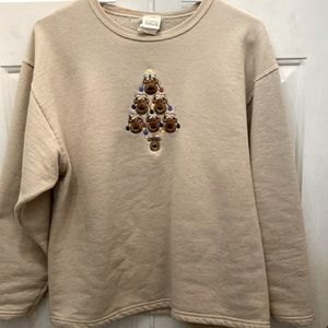 Falls Creek - REINDEER Light Tan, Women’s Size Small, FAV Sweatshirt